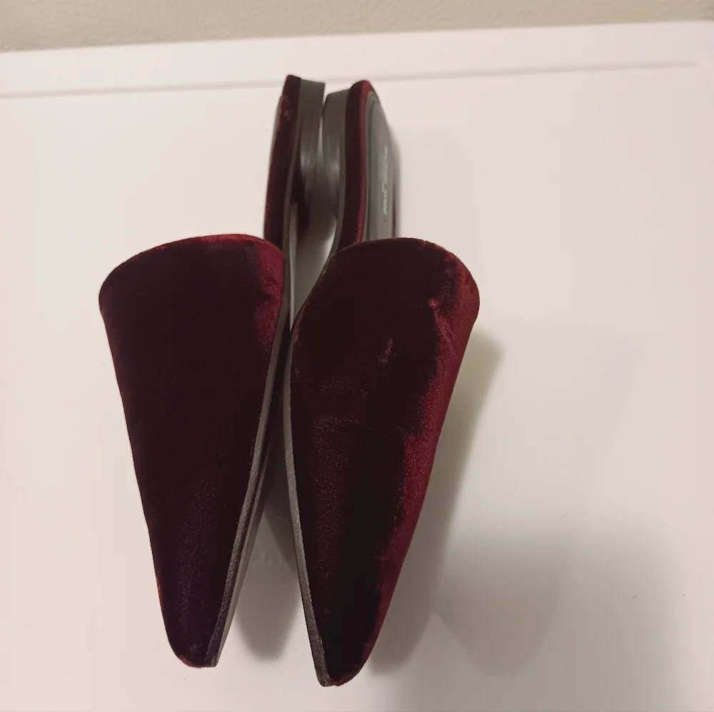Michael Kors| Velvet Slip On Mule Burgundy Merlot Wine Sz 40/ US 9.5